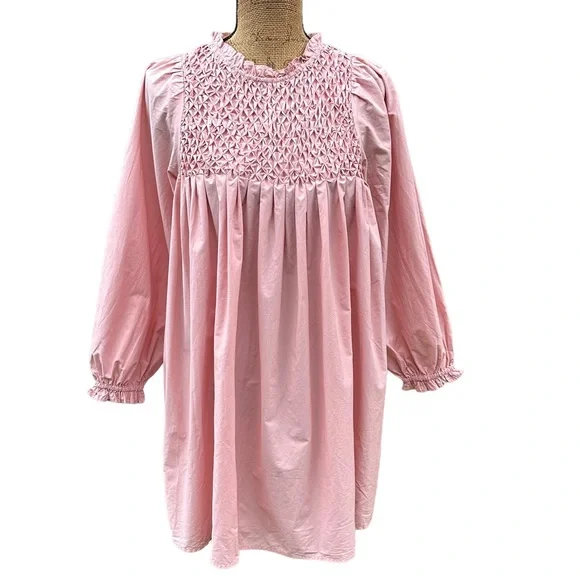 Zara | Dresses | Zara Girls Smocked Voluminous Balloon Sleeves Dress Size  314